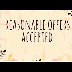 Reasonable offers accepted!!!